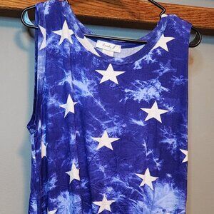 73. Lovely F Stars Top with a Twist in 3X